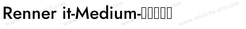 Renner it-Medium字体转换